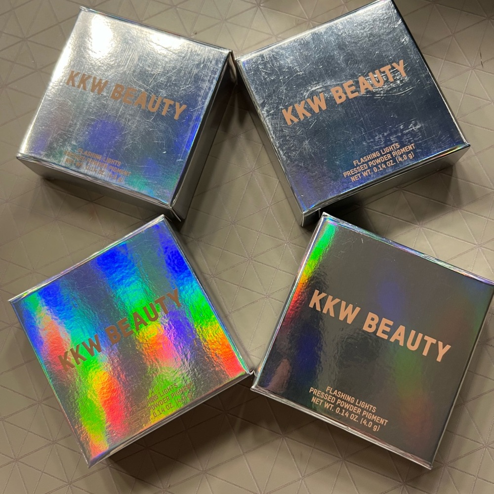 Kkw flashing lights pressed powder pigment